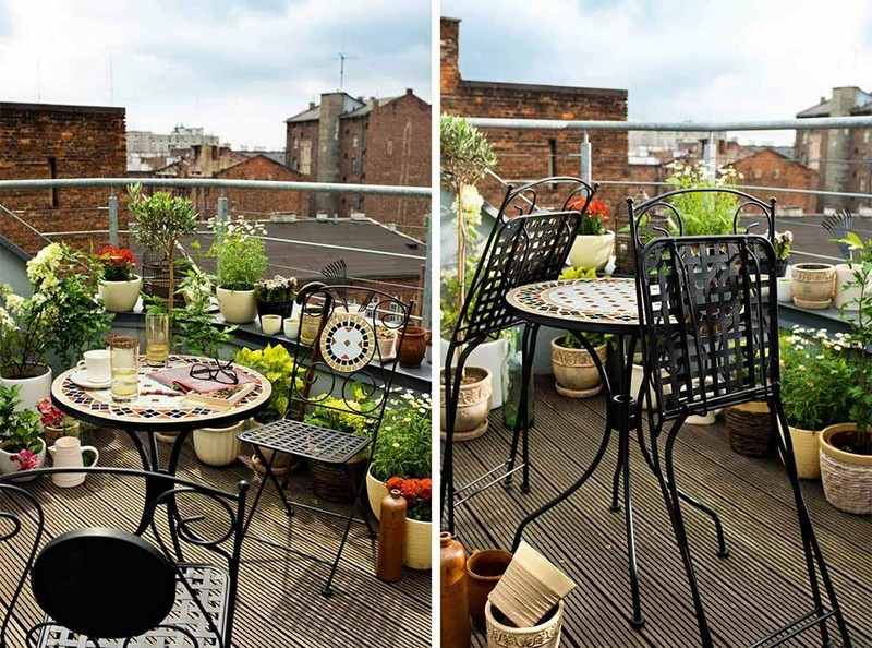 muebles bonitos balcon terraza moderna sillas preciosas ideas