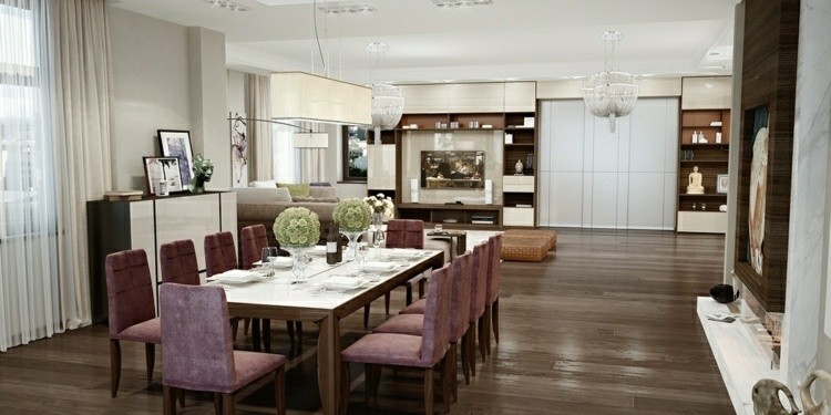 Muebles de comedor de colores oscuros - 50 ideas Muebles de comedor de colores oscuros - 50 ideas