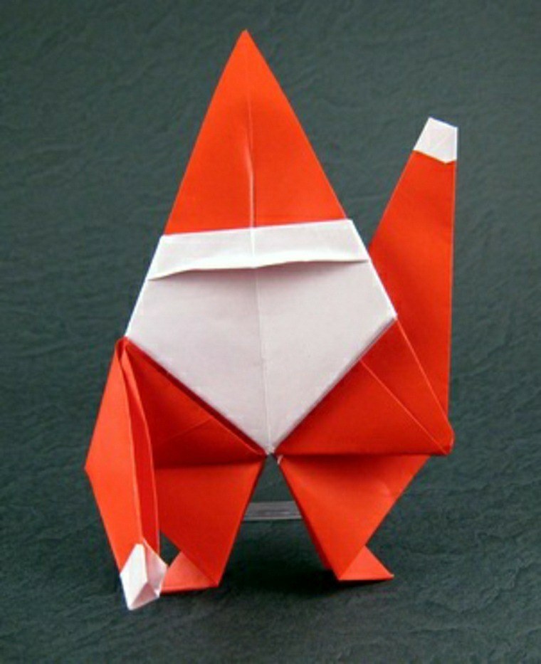 papa noel cartulina origami ideas