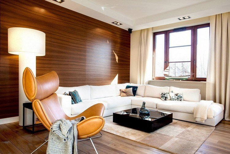 paredes diseño mueble decorado cuero lamparas