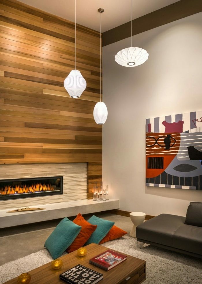 Chimeneas modernas para salas de estar exquisitas