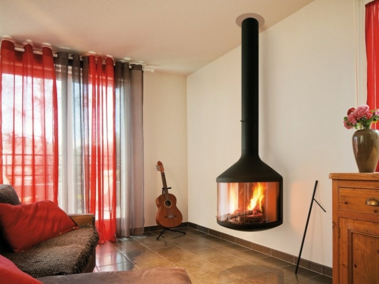 Salones con chimenea: 65 ideas ardientes