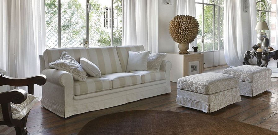 sofa clasica salon blanca preciosa ideas