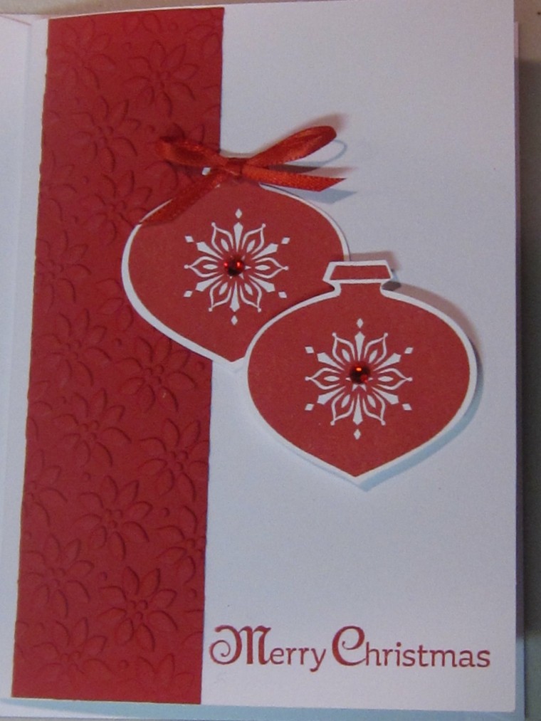 tarjeta casera color rojo blanco
