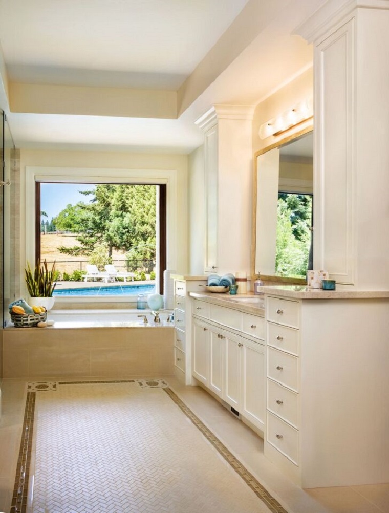 Garrison Hullinger lavabo blanco bano ideas