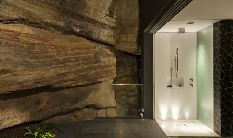 Minosa Design banos modernos ducha pared madera ideas