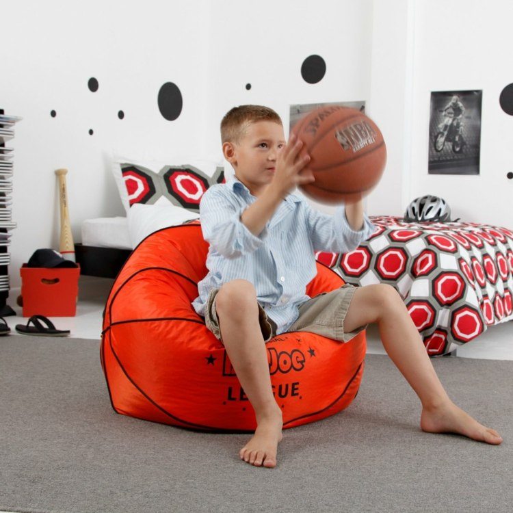 accesorios muebles puff balon baloncesto ideas