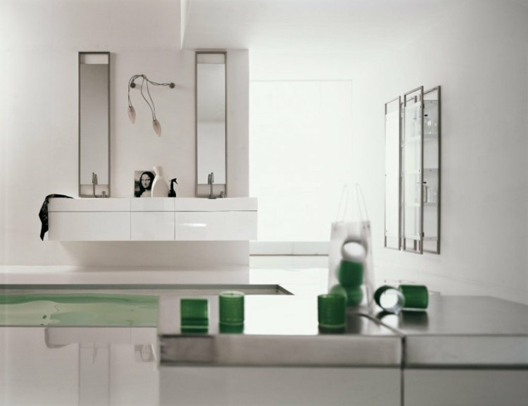 decorar baños blanco cuadros cuadros