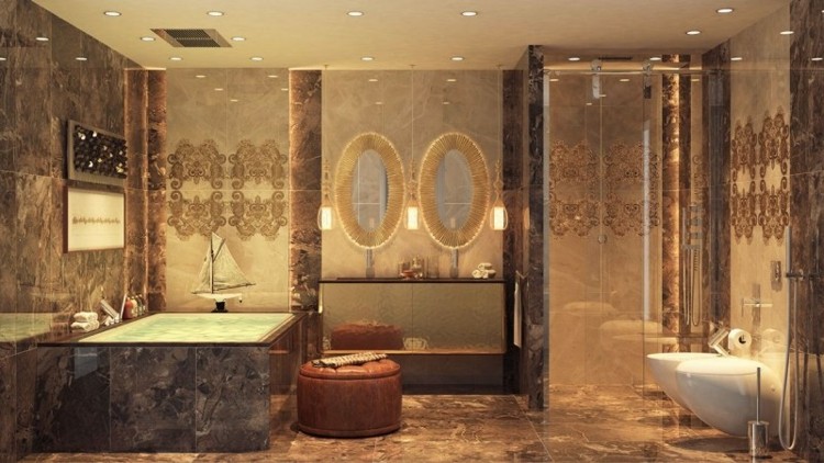 original diseño de baño lujoso baño estilo deco lujoso luces