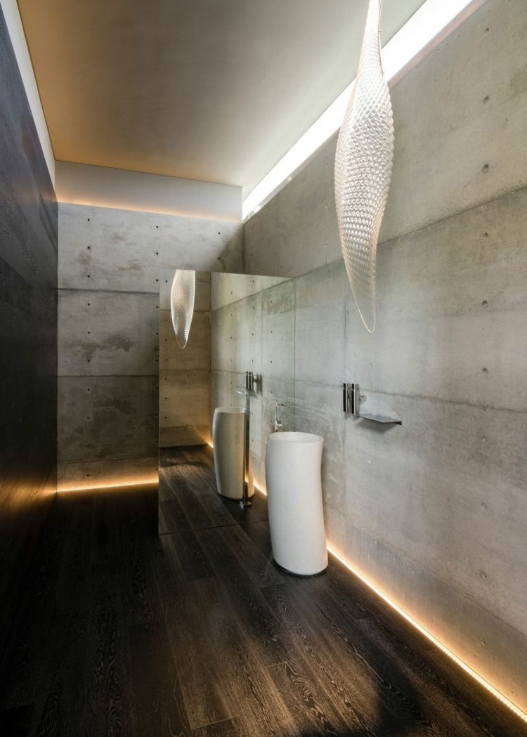 baño estilo futurista de cemento baño estilo futurista todo cemento