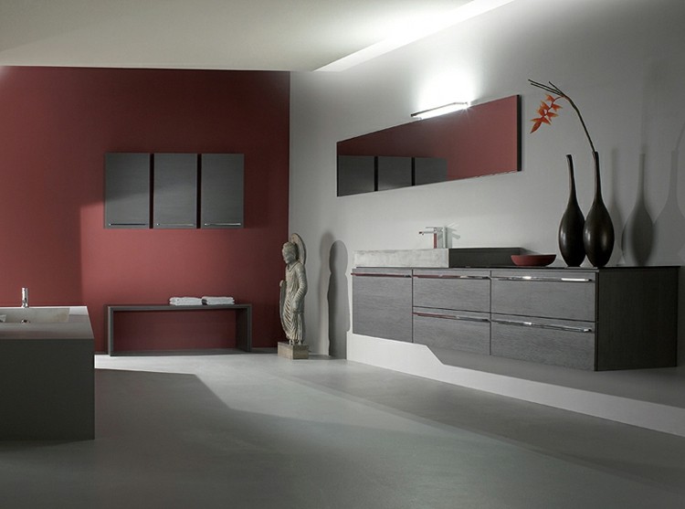 baños decoracion jarrones negro diseño