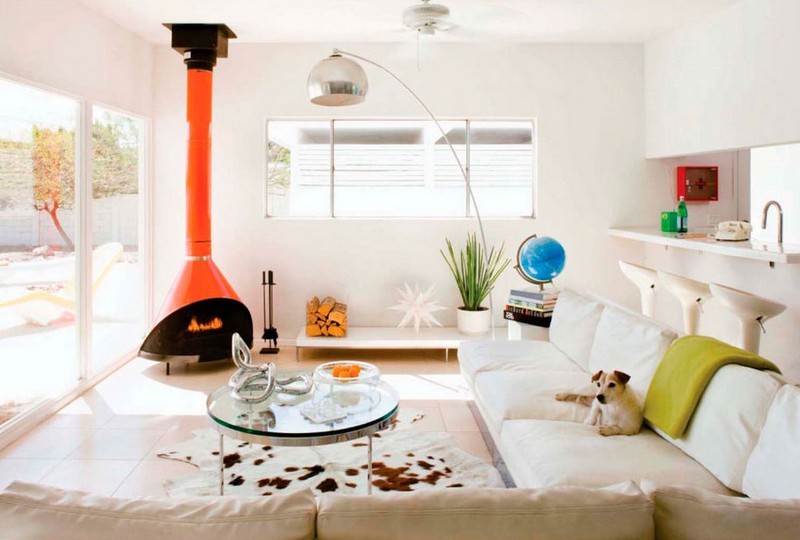 Chimeneas fuego y calor en 53 ideas de diseño