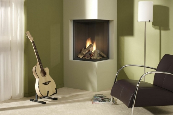Chimeneas modernas de bioetanol o de leña - 42 modelos