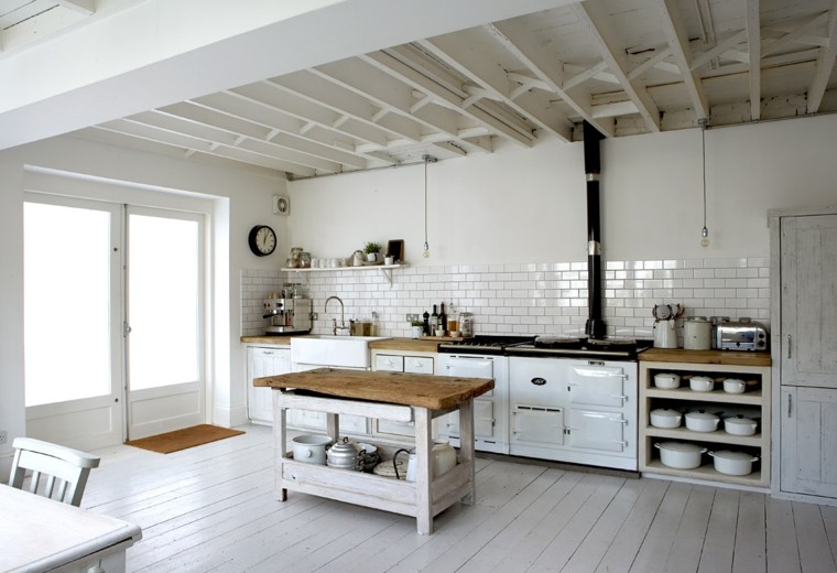 cocina diseño rustico escandinavo
