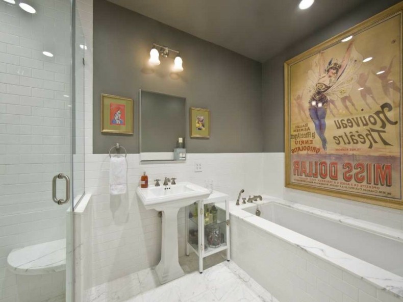 colores modernos cuarto baño gris