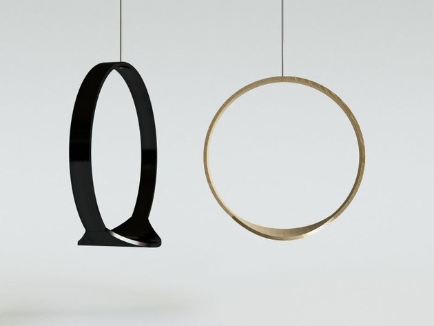 Swing - La silla colgante de madera en forma de O