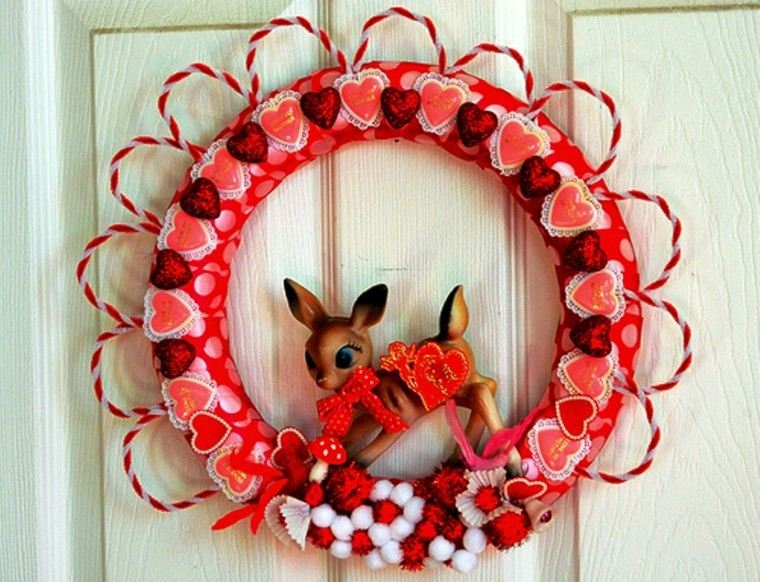corona roja ciervo san Valentin