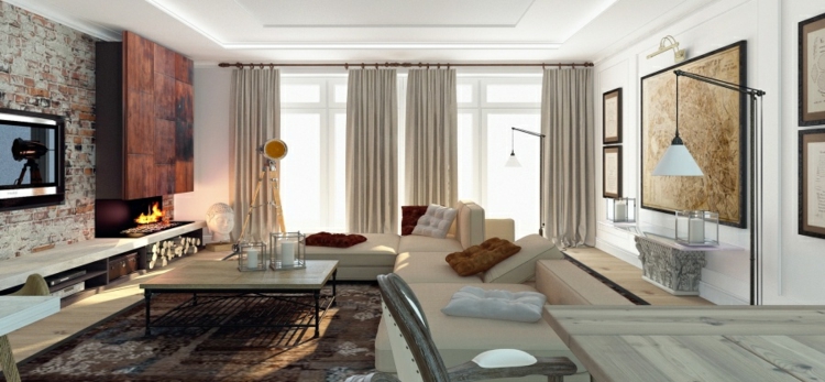 cortinas decoracion verde metales