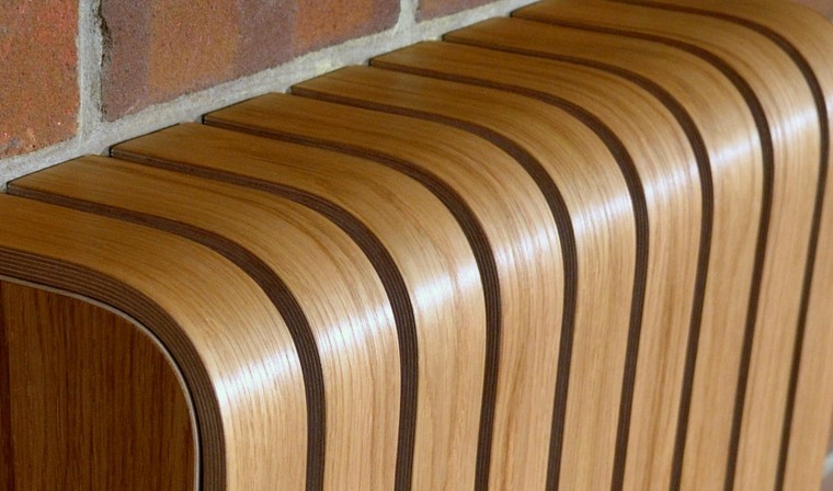 cubierta moderna listones madera teca