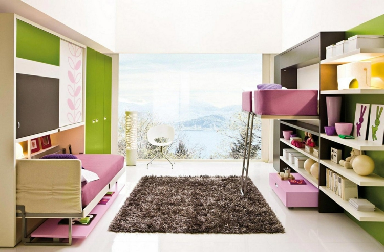 literas colores decoracion dormitorios infantiles alfombras jardines literas