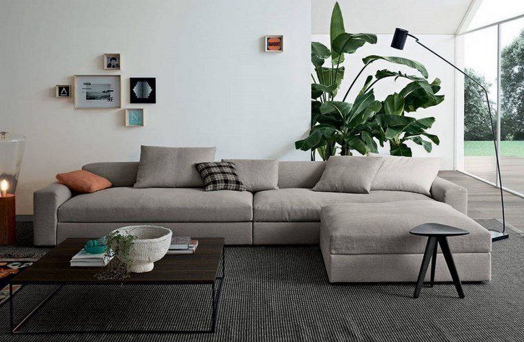 decoracion salones modernos sofa gris ideas