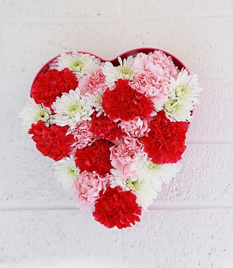 decoracion san valentin preciosa corazon flores ideas