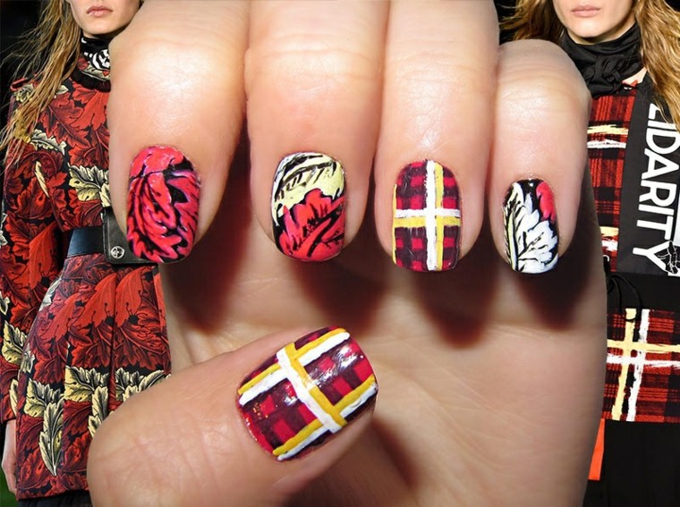 uñas preciosas inspiradas por el diseño de Marc by Marc Jacobs diseño de uñas inspiradas pasarela marc by marc jacobs ideas