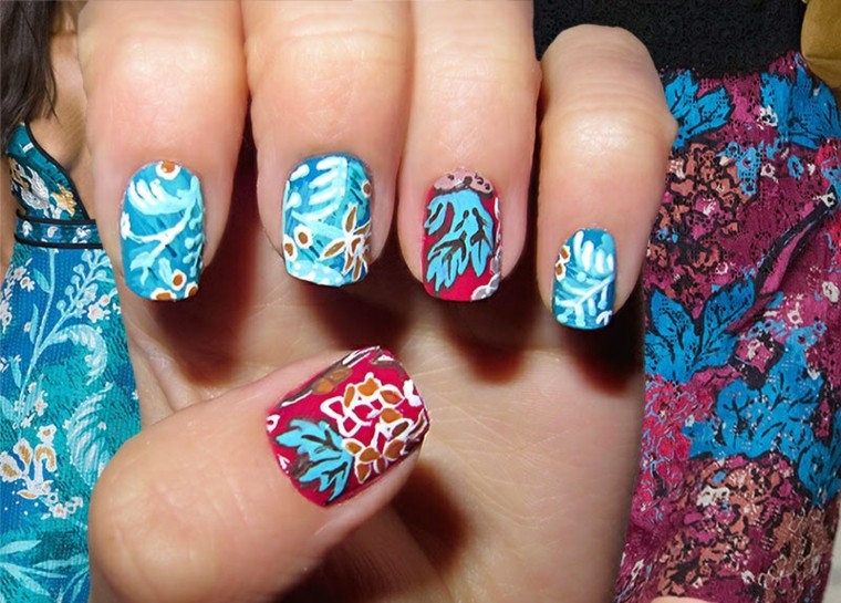 uñas preciosas inspiradas por la ropa moderna este año diseño de uñas inspiradas pasarela preciosas ideas
