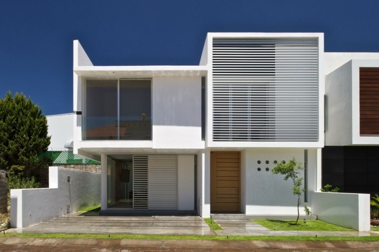 diseño fachadas modernas casas campo