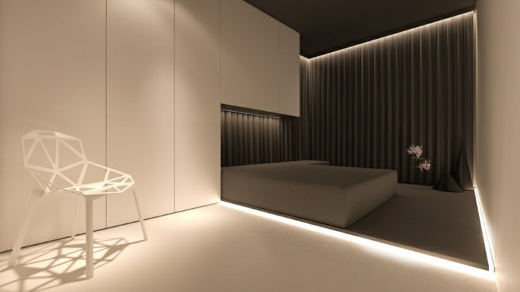 dormitorio con iluminación Led diseño moderno iluminacion dormitorio