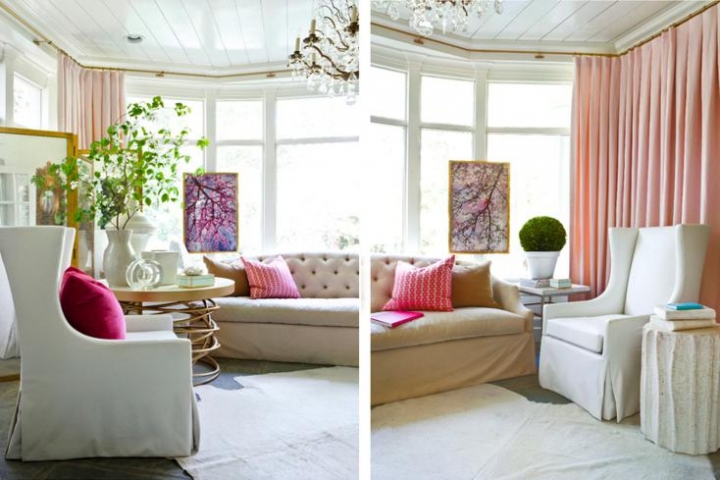 Shabby chic en la sala de estar - 98 diseños encantadores