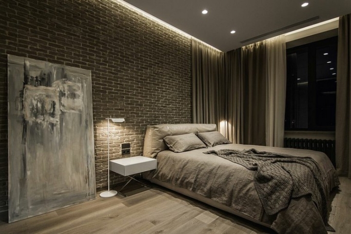 Dormitorios opciones originales de paredes de ladrillo