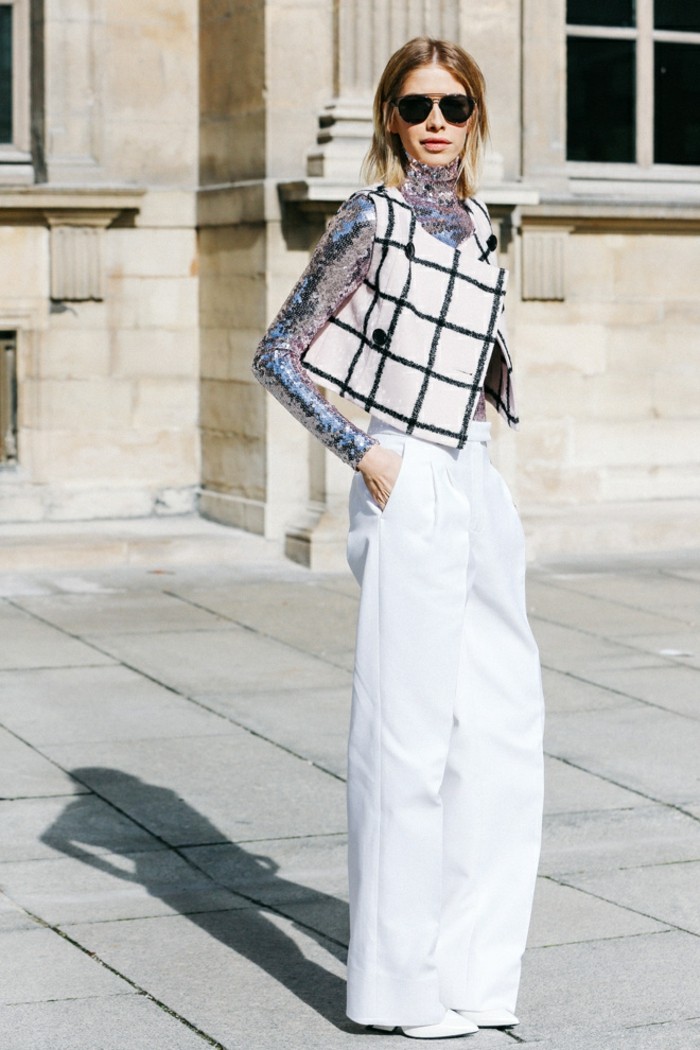 pantalon blanco ancho muy moderno ropa invierno 2015 pantalon ancho blanco ideas