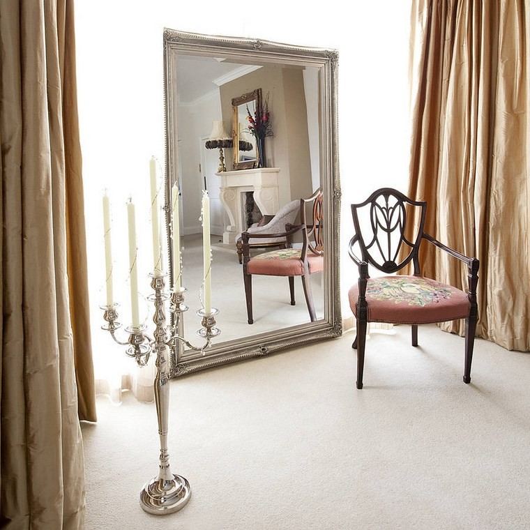 espejos vintage grande salon cortinas ideas