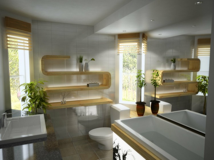 estanterias para baños plantas exteriores interiores