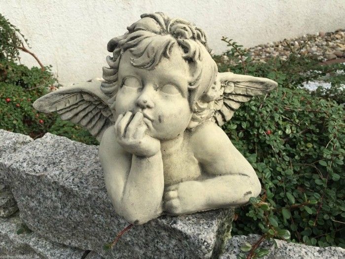figuras angeles decorativos jardin ideas