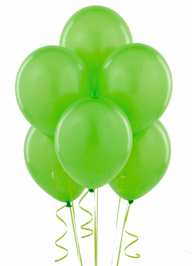globos helio color verde