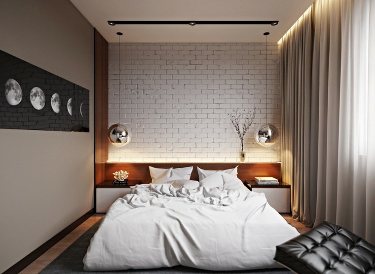 ideas decoracion dormitorio bolas plata moderno