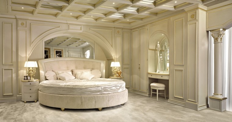 ideas decoracion dormitorio cama redonda moderno