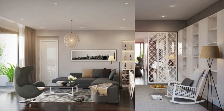 ideas para decorar salon jardines vidrio