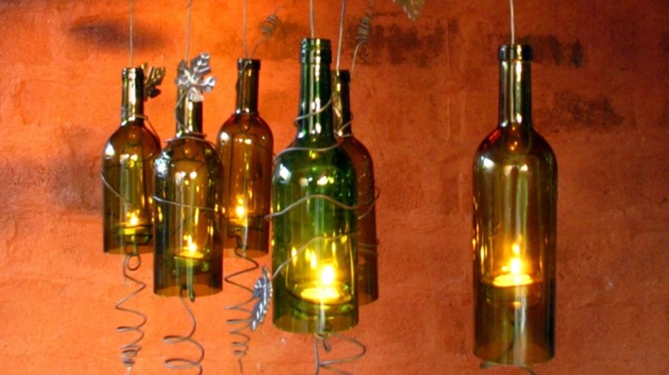 lamparas colganmtes botellas vidro espirales