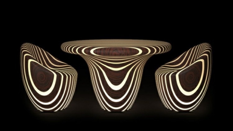led ideas sillas colgantes incorporado maderas