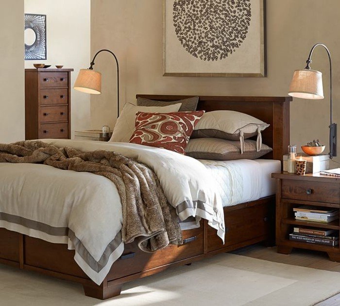 dormitorio muebles madera preciosos ideas