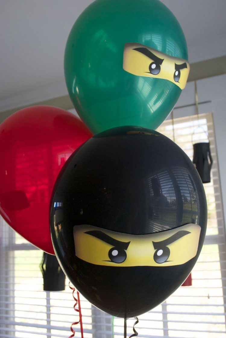 originales globos caras ninja