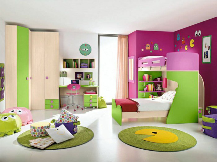 paredes rosa ideas verde diseño cojines