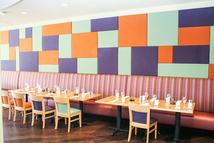 restaurante diseño azules negro moderno maderas
