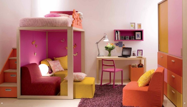 muebles en rosa rosa estilos variante infantil gavetas