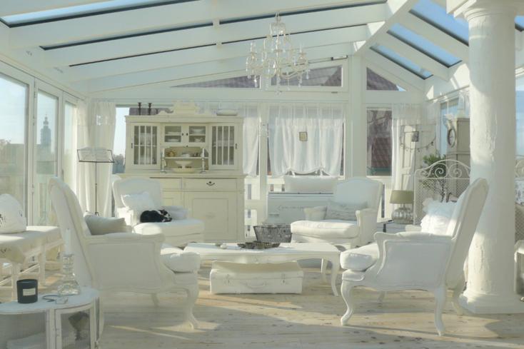 sala de estar terraza blanca