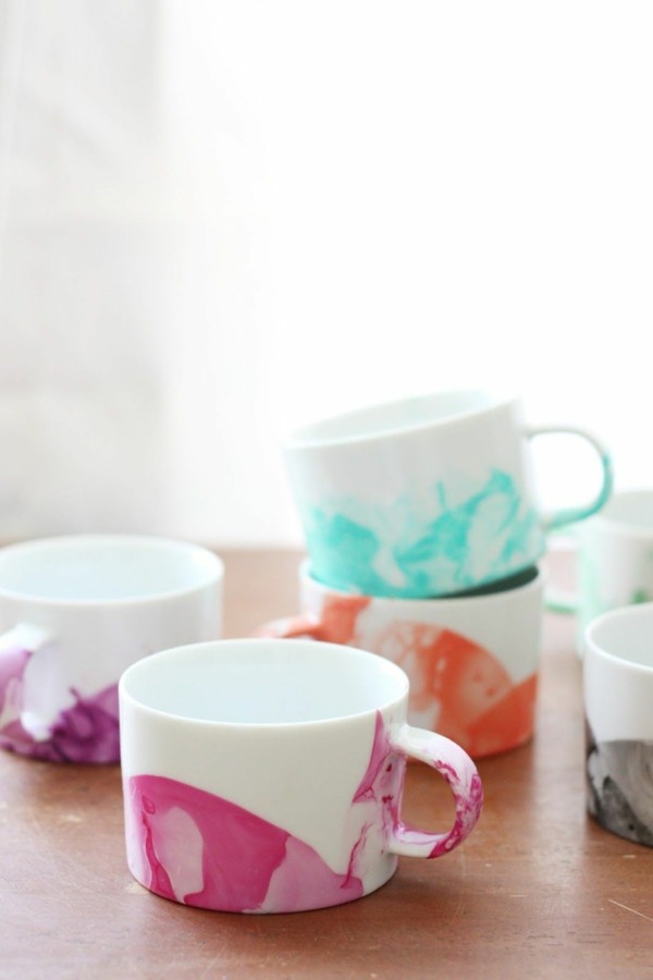tazas cafe pintadas varios colores