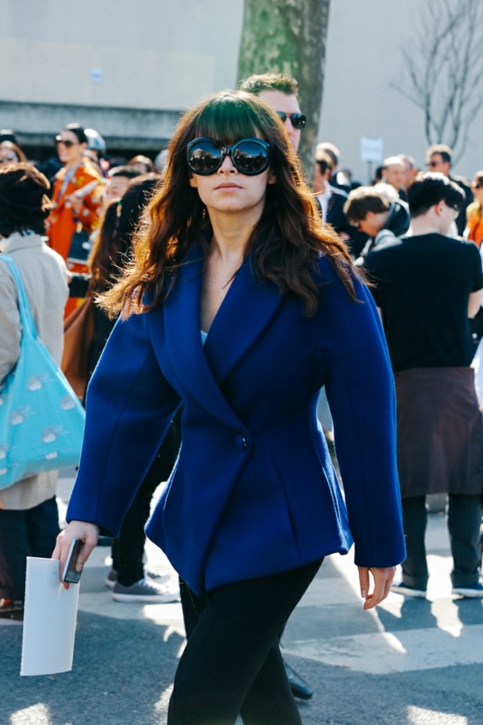 abrigo de color turquesa para el invierno tendencias invierno 2015 abrigo corto azul ideas